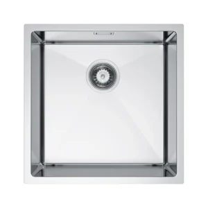 Under-Mount Sink Stainless Steel PVD 44×44 + Siphon